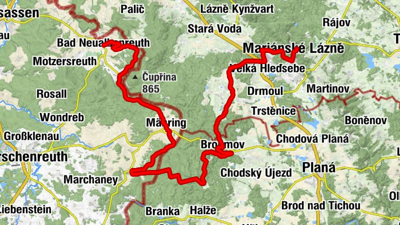 Bad Neualbenreuth - St. Katharina - Židův kopec - Nanebevzetí Panny Marie
