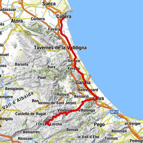 Xitxarra - Les Columnes - Lloma del Calvari - Cullera