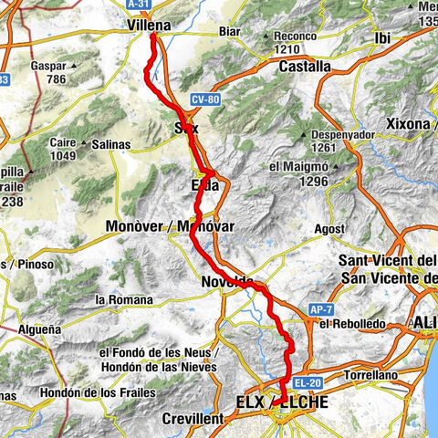 Iglesia de Santa Maria - Iglesia de Santa Eulalia - Tossal de Sant Antoni - Carrús Oest