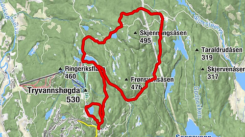 Marka - Frønsvollstråkka - Heggehullet