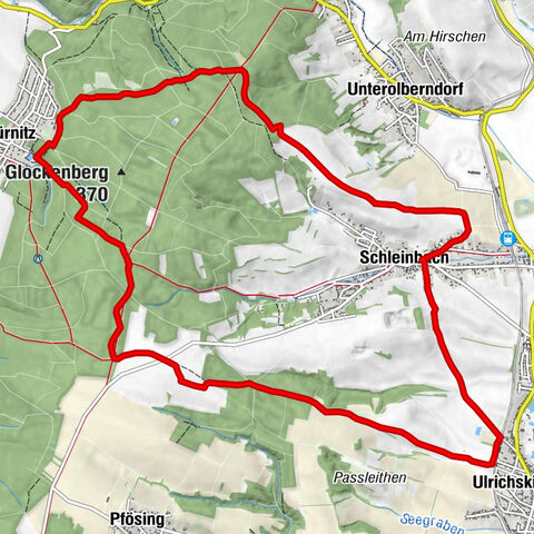 Rund um den Glockenberg ab/bis Ulrichskirchen