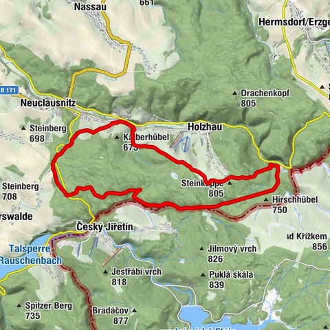 Day tour Kammweg around Rechenberg-Bienenmühle via Floßgraben and Holzhau 17km