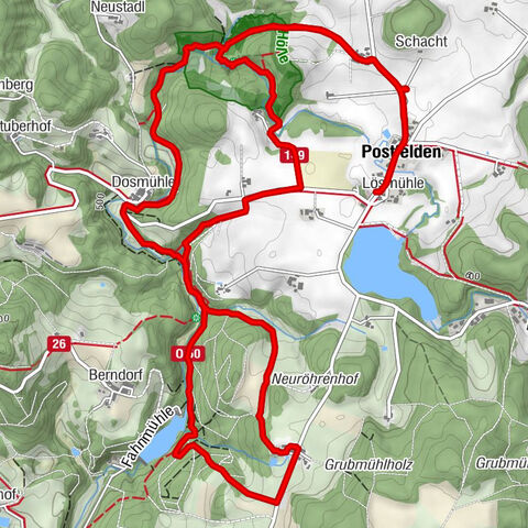 Hike Postfelden (Höllbachtal), Germany