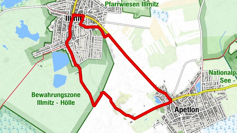 27 Illmitz-Apetlon route (Running park Neusiedler See - Seewinkel)