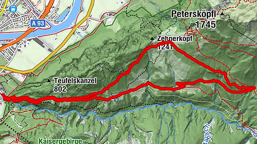 Kaisersteig zur Rizaualm ,Ebbs in Tirol