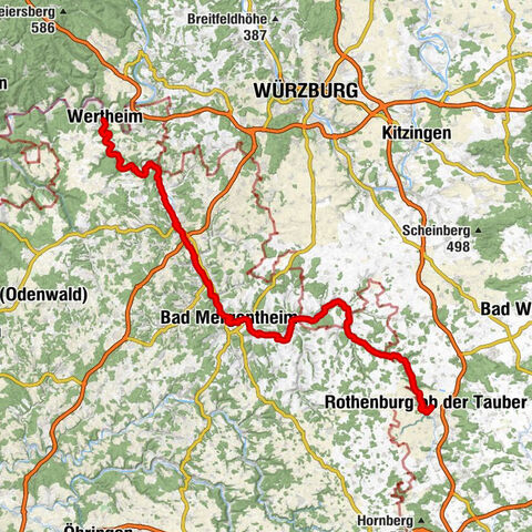 5-Sterne Radweg "Liebliches Taubertal - Der Klassiker"