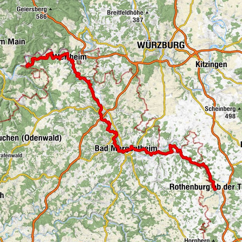 Gesamtstrecke Panoramaweg
