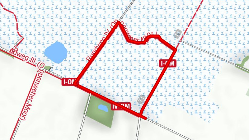 Oppenweher Moor – Rundwanderweg IV (blau)