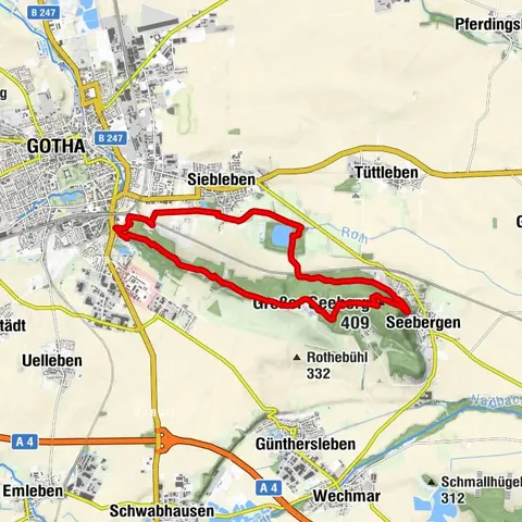 Gotha tó hegyi túra