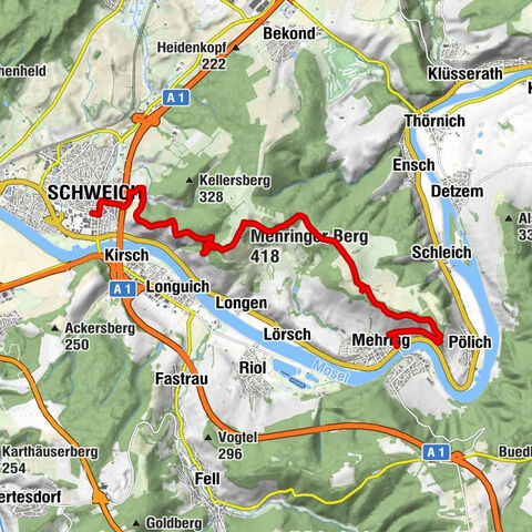 Moselsteig stage 06: Schweich – Mehring