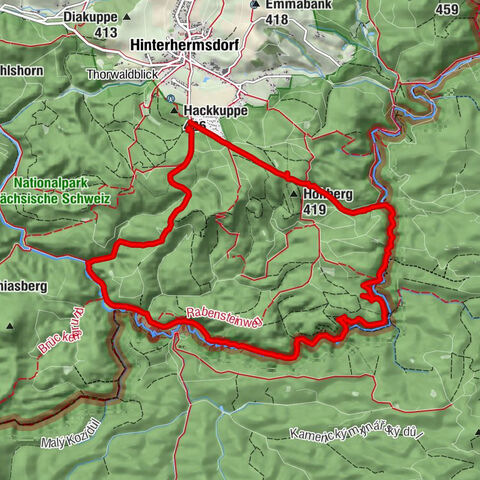 Obere Schleuse und zurück