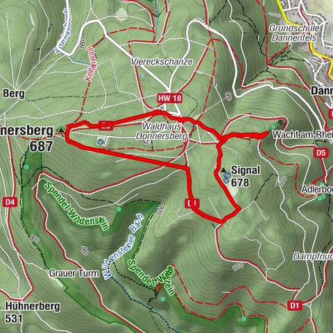 Donnersberg Rundweg + Aussichtpunkt