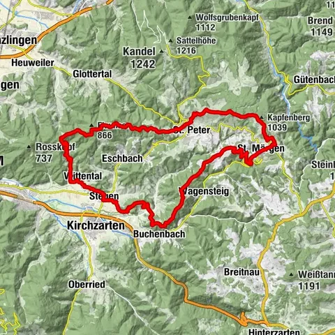 Tour around St. Märgen & St. Peter