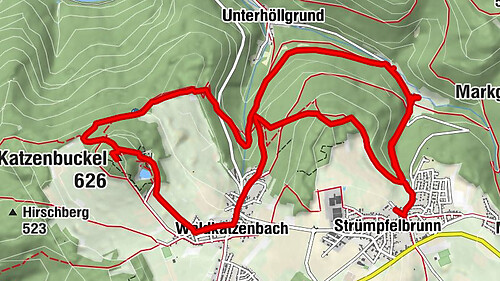 Aufstieg zum Vulkan - Katzenbuckel-Weg im Hohen Odenwald
