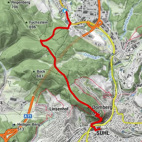 Hike - to the Domberg - Zella-Mehlis - Thuringian Forest
